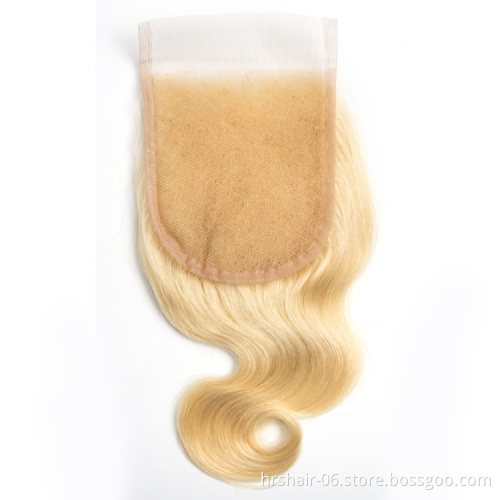 Wholesale 613 Closure Virgin Indian Hair Frontal Wigs Human Hair 613 Transparent Lace Frontal Closure